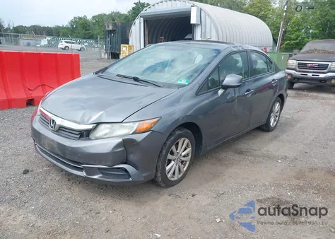 2012 Honda Civic Ex из США, поврежденный, VIN 19XFB2F86CE385282